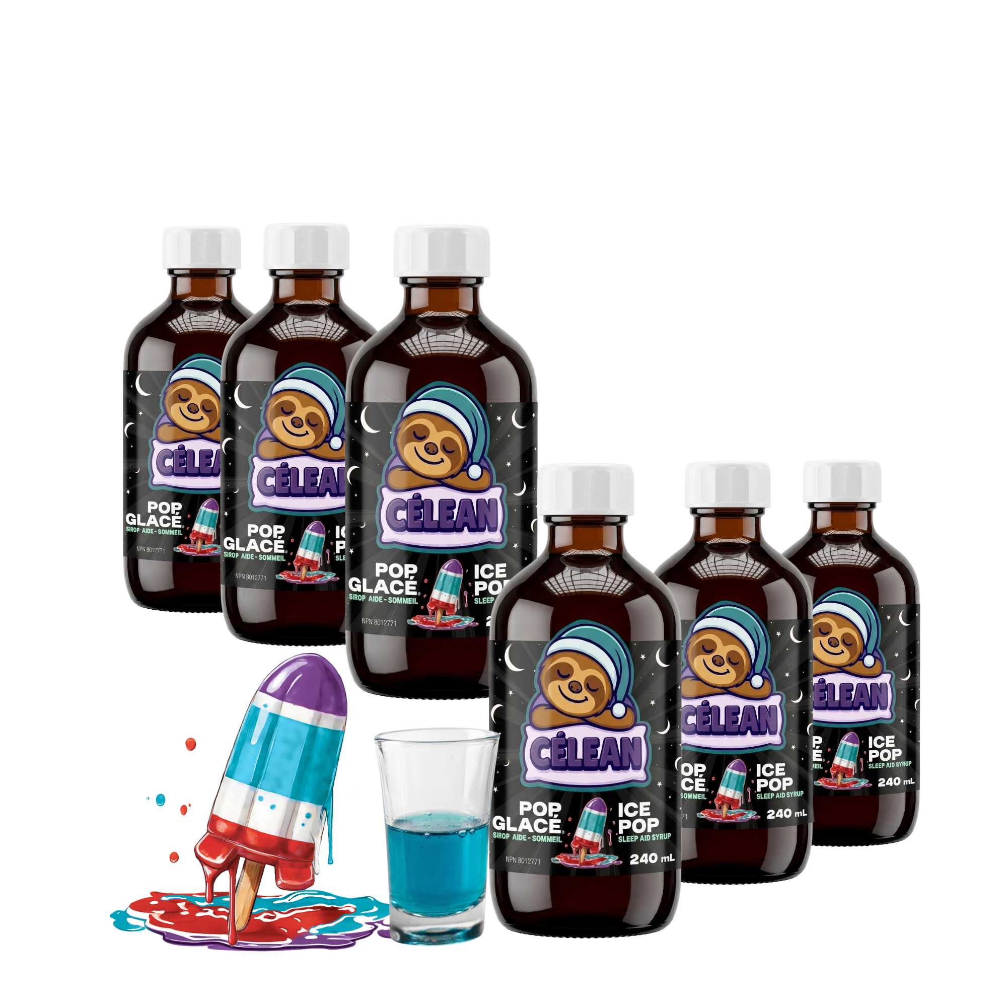 Pack Douce Nuit – 6 Bouteilles Pop Glacé