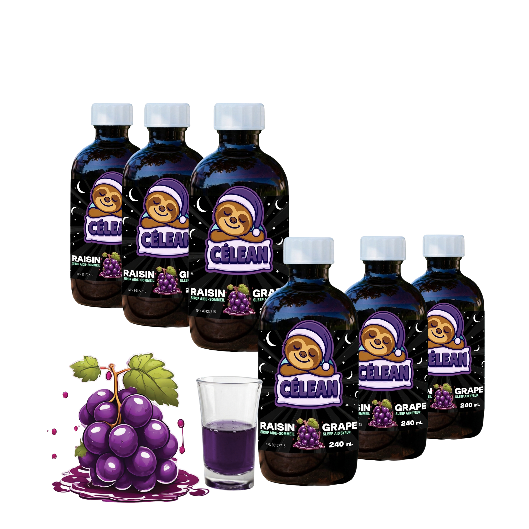 Pack Douce Nuit – 6 Bouteilles Raisin Classique
