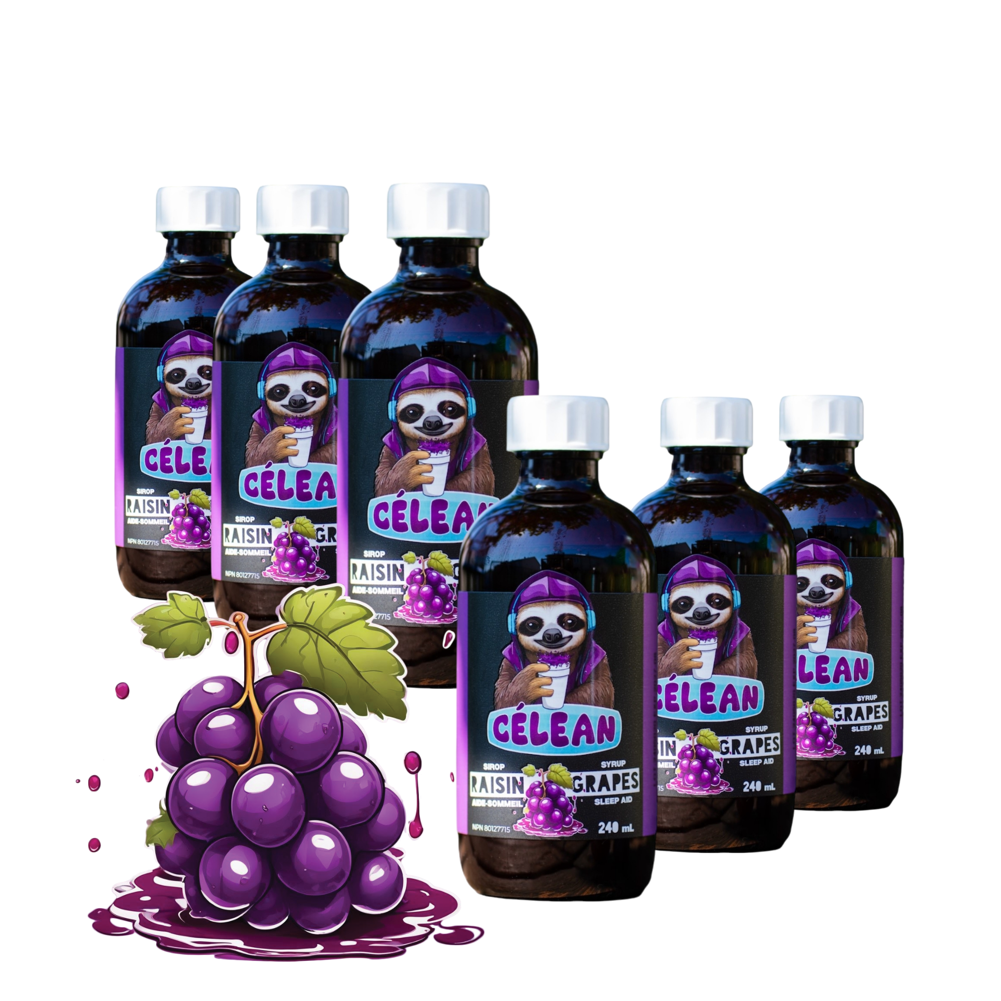 Pack Douce Nuit – 6 Bouteilles Raisin Classique